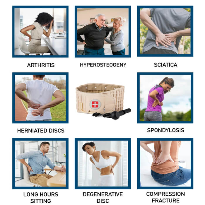 Spinal Air Traction Belt - Othopedic Decompression Back Support for Back Pain